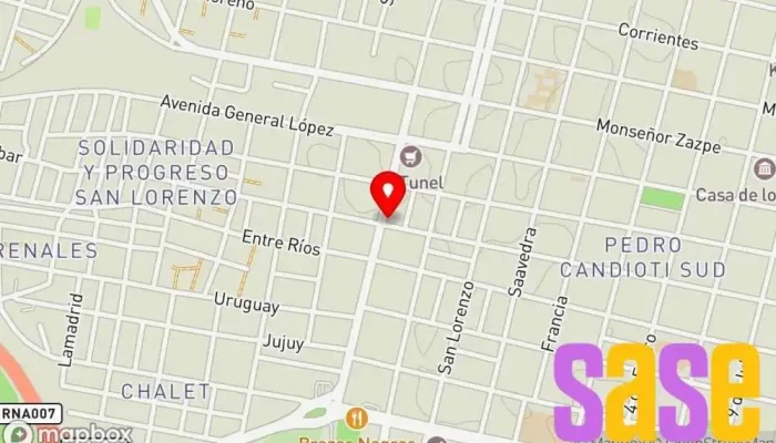 mapa de LUBRAC ELECTRICIDAD DEL AUTOMOTOR Servicio de reparación de sistemas eléctricos para automóviles en Santa Fe de la Vera Cruz
