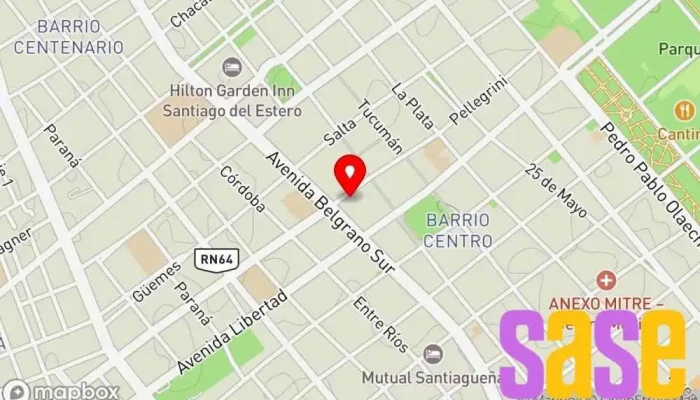 mapa de Luis A Montero Emisora de radio en Santiago del Estero