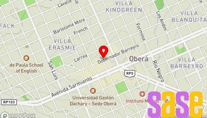 mapa de Lumicenter Tienda de iluminación en Oberá