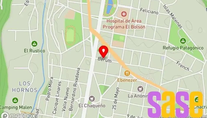 mapa de Lumtec Energia Renovable Proveedor de energía ecológica, Proveedor de sistemas solares de agua caliente en El Bolsón
