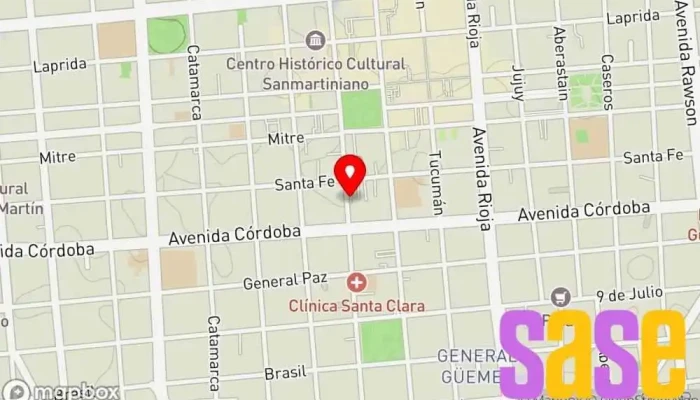 mapa de LV5 Radio Sarmiento Emisora de radio, Telecomunicaciones en J5402GUJ