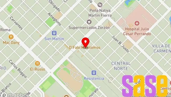 mapa de MAAC SA Tienda de electricidad, Proveedor de materiales de construcción, Proveedor de alarmas de coche, Tienda de componentes electrónicos, Proveedor de equipos agrícolas, Tienda de herramientas en Resistencia