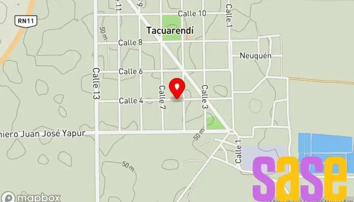 mapa de Manavíe Tacuarendí Tienda de artículos para el hogar en Tacuarendí