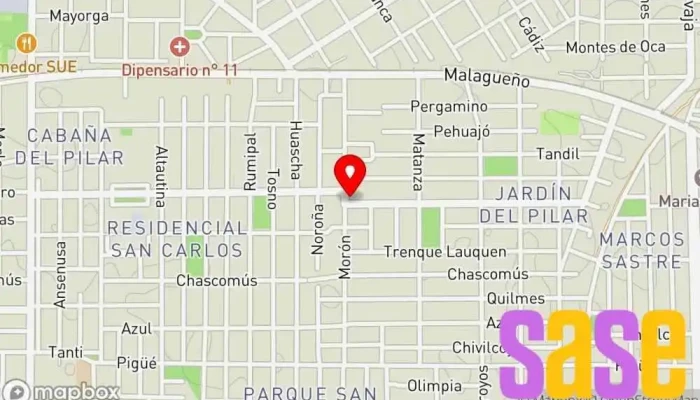 mapa de MAREM - Electricidad e Inyección del automotor diagnostico computarizado Taller de reparación de automóviles en Córdoba