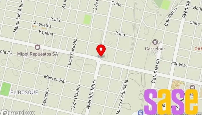 mapa de Masino Electricidad Tienda de electricidad en San Miguel de Tucumán
