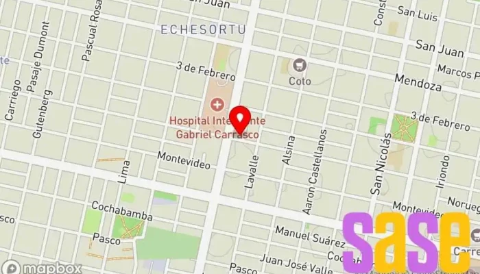 mapa de Materiales Eléctricos Modelo Electro Tienda de electricidad en Rosario