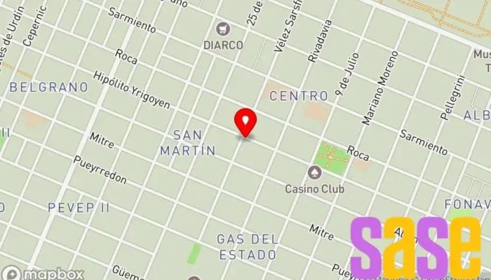 mapa de Max Electro Tienda de accesorios para móviles en Pico Truncado