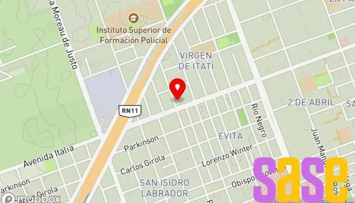 mapa de MAZA ELECTRICIDAD SRL Oficinas de empresa, Servicio de instalación eléctrica, Tienda de electricidad, Electricista, Proveedor de sistemas de seguridad en Formosa