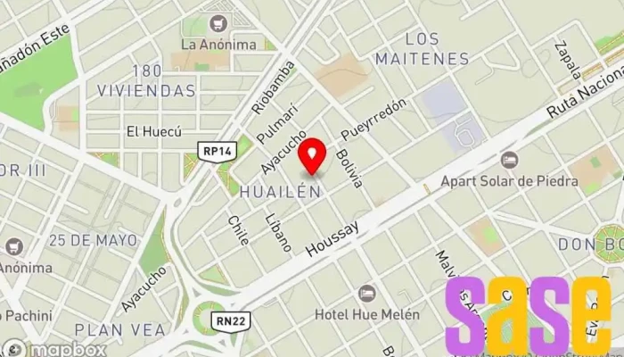 mapa de MECANICA SANCHEZ Taller de reparación de automóviles, Taller mecánico en Zapala