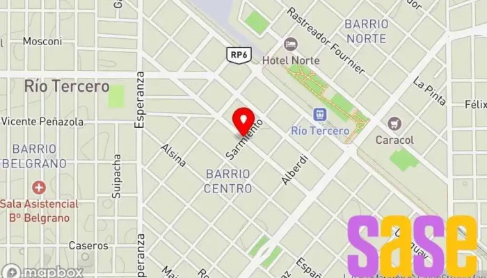 mapa de Mega electronic Tienda de móviles en Río Tercero