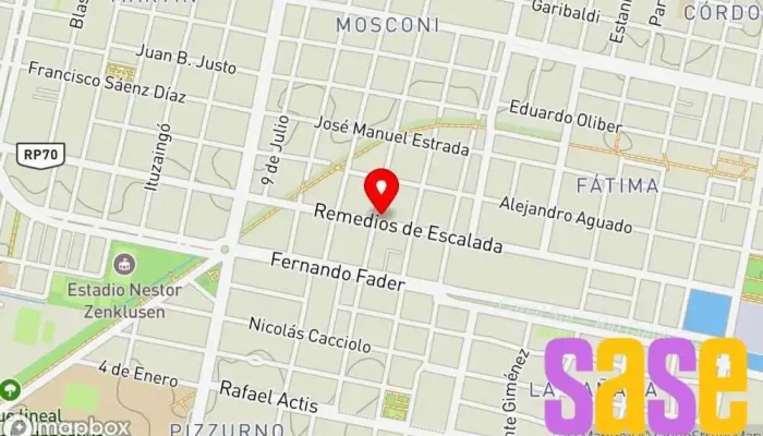 mapa de MEGA ELECTRONICA RAFAELA Establecimiento de reparación de artículos electrónicos en Rafaela
