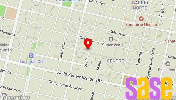 mapa de Mega Tienda de iluminación en San Miguel de Tucumán
