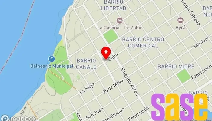 mapa de Megalatina Multimedios Emisora de radio en Bella Vista