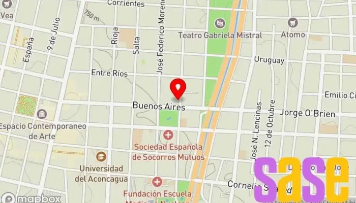 mapa de MG Electromecanica Taller de reparación de automóviles en Mendoza
