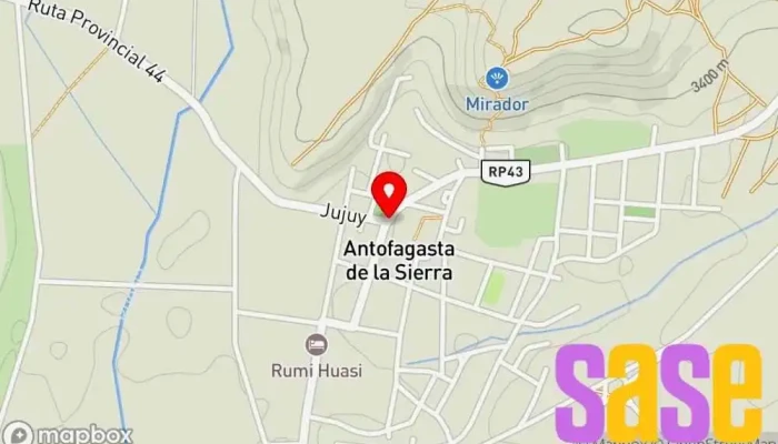 mapa de Minera del Altiplano S.A. Mina en Antofagasta de la Sierra