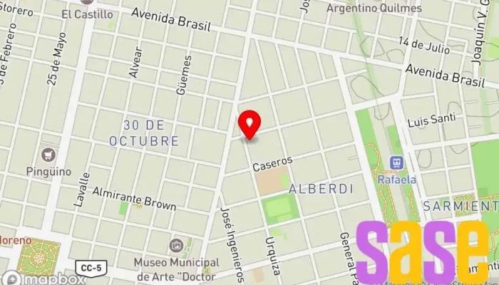 mapa de ML Energia - Movimiento Electricista, Servicio de mudanzas y almacenamiento, Servicio de transporte en Rafaela