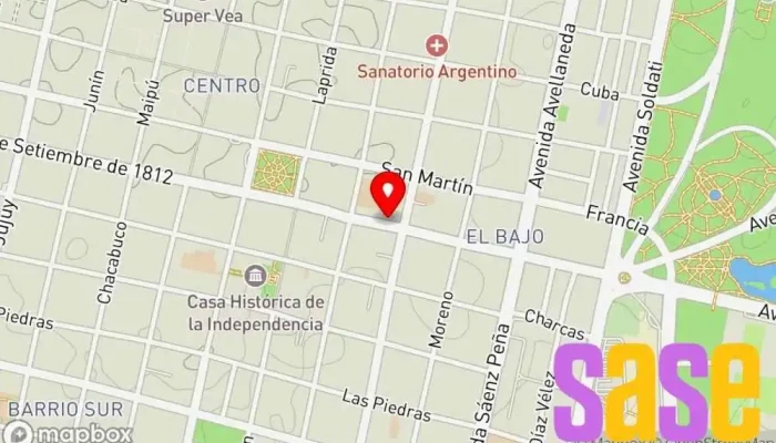 mapa de Mobilar Tienda de electrodomésticos, Tienda de informática, Tienda de muebles en San Miguel de Tucumán