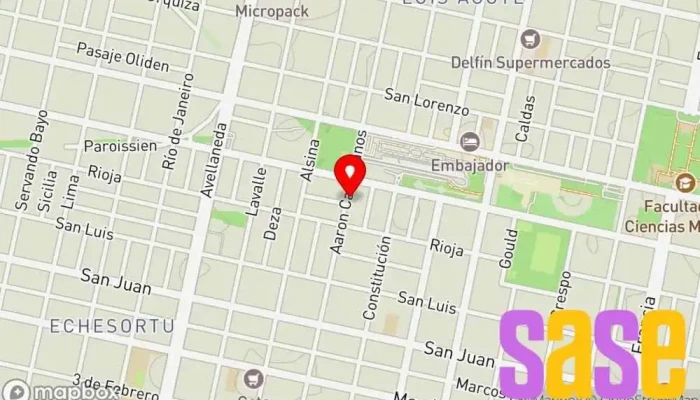 mapa de Mogetta y Pace Tienda de repuestos para automóviles, Taller de reparación de automóviles, Tienda de repuestos para coches de carreras en Rosario