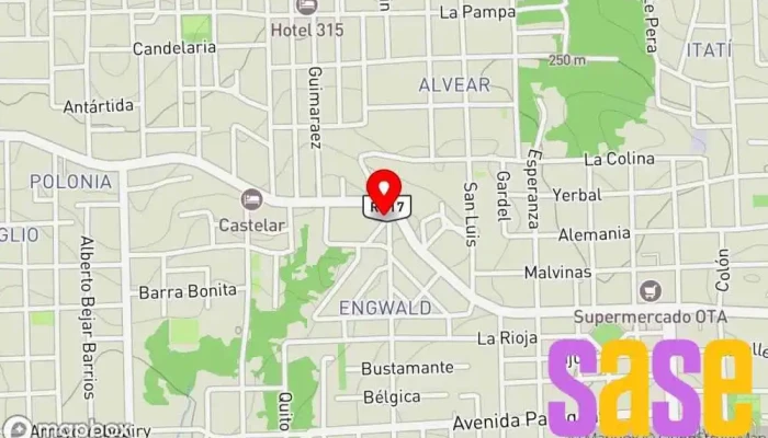 mapa de MS Electrónica  en Eldorado
