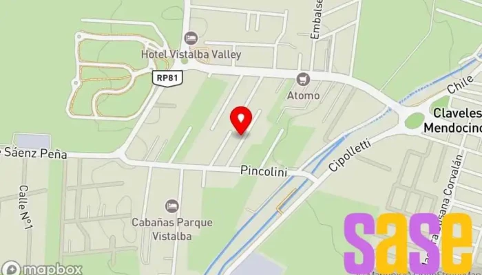 mapa de Multiservicios Victoria  en Luján de Cuyo