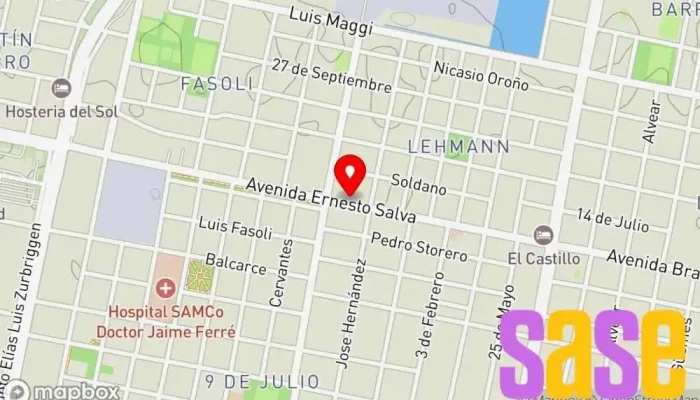 mapa de Mundo electrico Mayorista de aparatos eléctricos en Rafaela