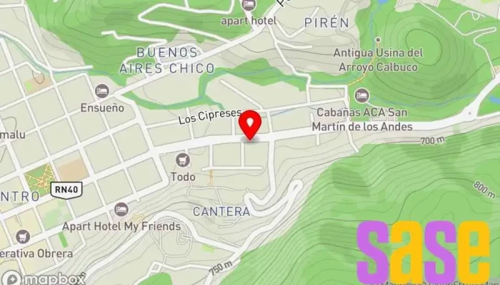 mapa de MUNDOTEC SMA Tienda de reparación de teléfonos móviles, Servicio de reparación de teléfonos, Servicio de reparación de televisores en San Martín de los Andes