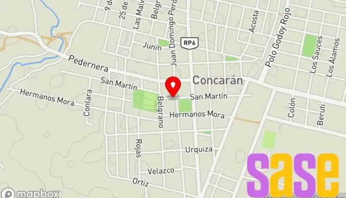 mapa de Municipalidad de Concarán Ayuntamiento en Concaran