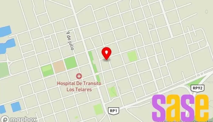 mapa de Municipalidad De Los Telares Oficina de gobierno local en Los Telares