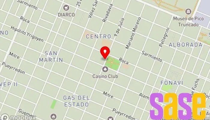 mapa de Municipalidad De Pico Truncado Diputación en Pico Truncado
