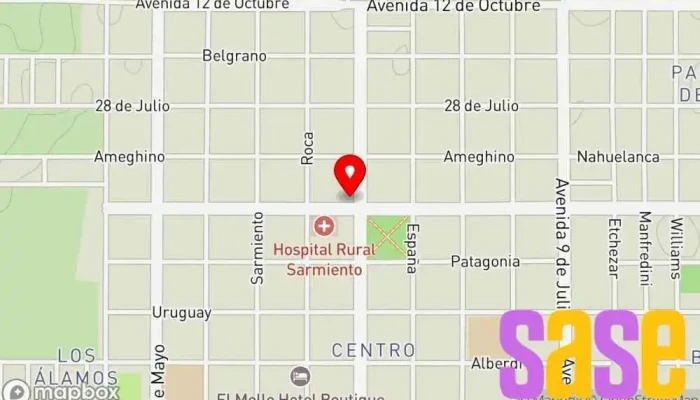 mapa de Municipalidad de Sarmiento Diputación en Sarmiento