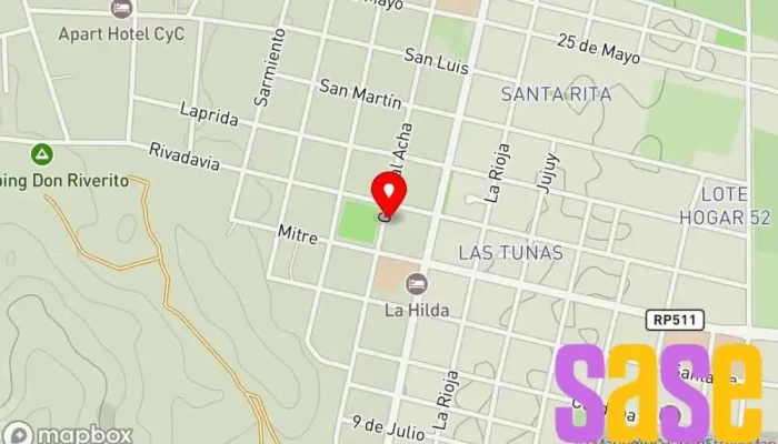 mapa de Municipalidad de Valle Fértil Diputación en Villa San Agustín