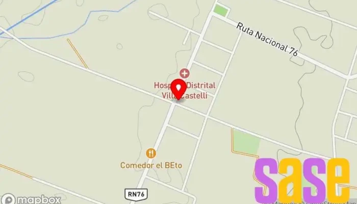 mapa de Municipalidad del Departamento General Lamadrid Diputación en Villa Castelli