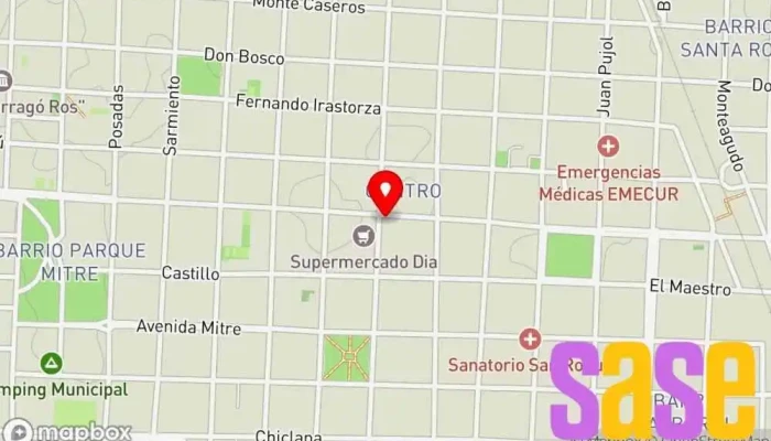 mapa de Musimundo Tienda de electrodomésticos, Tienda de accesorios para automóviles, Tienda de accesorios para móviles, Tienda de móviles, Tienda de accesorios informáticos, Centro de exposición de artículos para el hogar, Tienda de DVD, Tienda de artículos para el hogar, en Curuzú Cuatiá