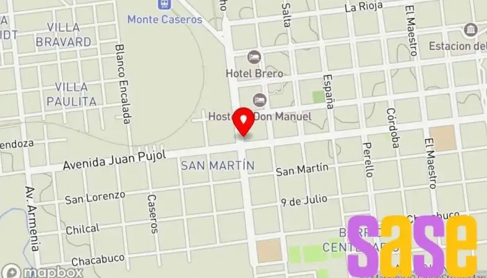 mapa de Musimundo Tienda de electrodomésticos, Tienda de accesorios para automóviles, Tienda de accesorios para móviles, Tienda de móviles, Tienda de accesorios informáticos, Centro de exposición de artículos para el hogar, Tienda de DVD, Tienda de artículos para el hogar, en Monte Caseros