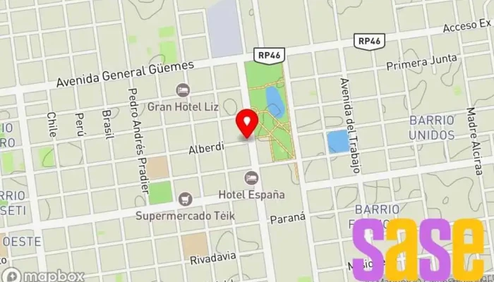 mapa de Musimundo Tienda de electrodomésticos, Tienda de accesorios para automóviles, Tienda de accesorios para móviles, Tienda de móviles, Tienda de accesorios informáticos, Centro de exposición de artículos para el hogar, Tienda de DVD, Tienda de artículos para el hogar, en Tres Isletas