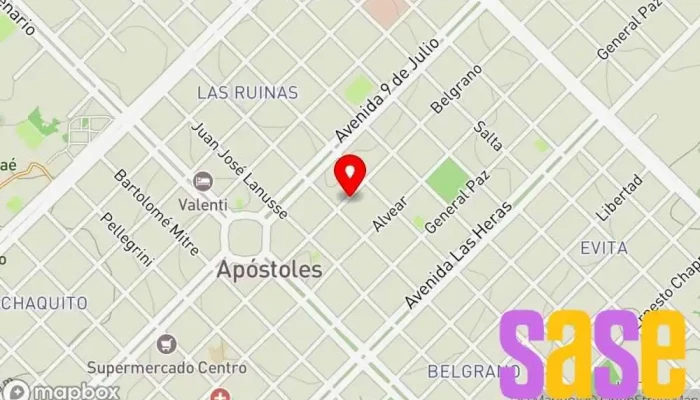 mapa de Musimundo Tienda de electrodomésticos, Tienda de accesorios para automóviles, Tienda de accesorios para móviles, Tienda de móviles, Tienda de accesorios informáticos, Centro de exposición de artículos para el hogar, Tienda de DVD, Tienda de artículos para el hogar, en Apóstoles