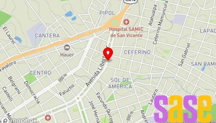 mapa de Musimundo Tienda de electrodomésticos, Tienda de accesorios para automóviles, Tienda de accesorios para móviles, Tienda de móviles, Tienda de accesorios informáticos, Centro de exposición de artículos para el hogar, Tienda de DVD, Tienda de artículos para el hogar, en San Vicente