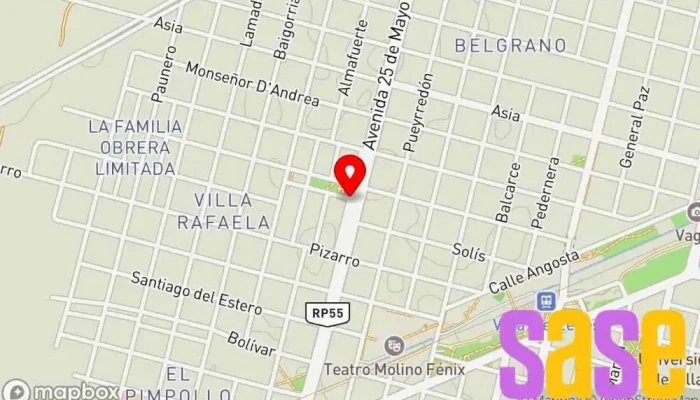 mapa de negocio Tienda de electricidad en Villa Mercedes