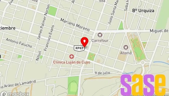 mapa de Nivel X Tienda de videojuegos, Tienda de accesorios informáticos en Luján de Cuyo