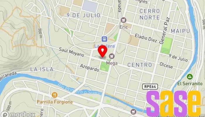 mapa de Oficina Comercial de EPEC Compañía eléctrica en La Calera
