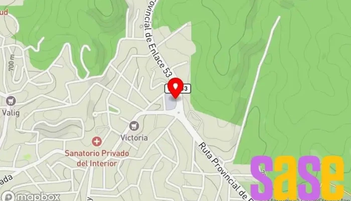 mapa de Oficina Comercial y Guardia de Epec Central eléctrica en Río Ceballos