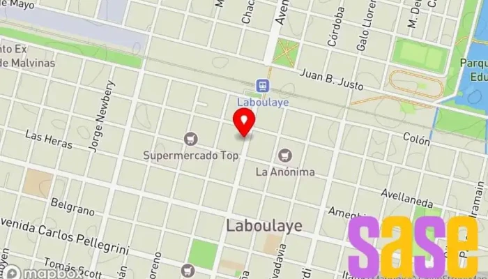 mapa de OHM Materiales Electricos  en Laboulaye