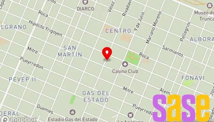 mapa de On City Tienda de electrodomésticos, Tienda de productos de belleza, Tienda de ropa de cama, Tienda de accesorios para móviles, Tienda de accesorios informáticos, Tienda de cubertería, Tienda de artículos para el hogar, Tienda de ropa de hogar, Tienda de artículo en Pico Truncado