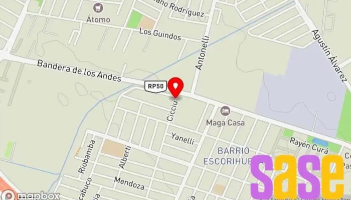 mapa de Onledmendoza.com.ar Tienda de iluminación en Rodeo de la Cruz