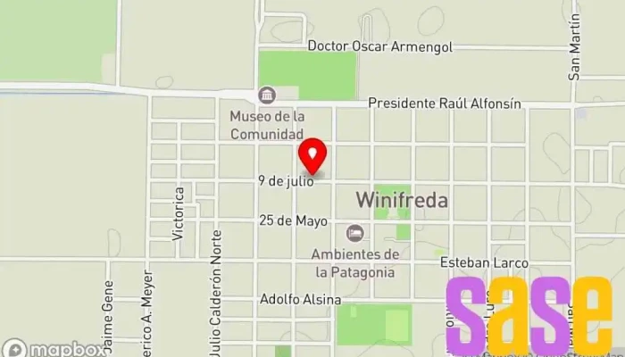 mapa de OnLine Tienda de bolígrafos en Winifreda