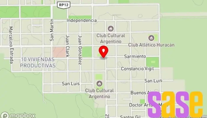mapa de Open Radio 97.9 - Buena Esperanza Empresa de medios de comunicación, Emisora de radio en Buena Esperanza