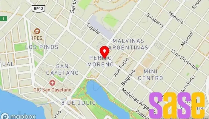 mapa de Oversur Informática Tienda de informática en Caleta Olivia