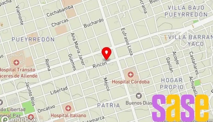 mapa de O.Z.E.R Mecánica y Electricidad Taller mecánico en Córdoba