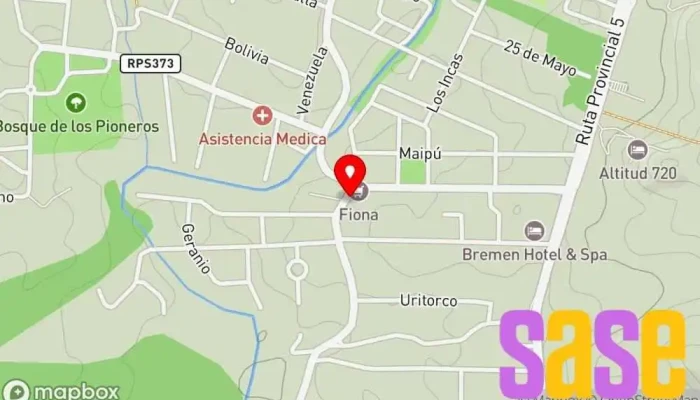 mapa de PAZE MATERIALES ELECTRICOS Comercio en Villa Gral. Belgrano