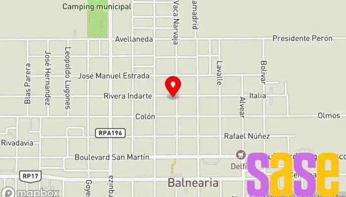 mapa de Piovano Nuevo Hogar Tienda de electrodomésticos, Tienda de muebles en Balnearia